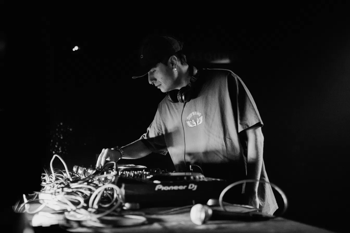 Carlo Giannico behind the decks